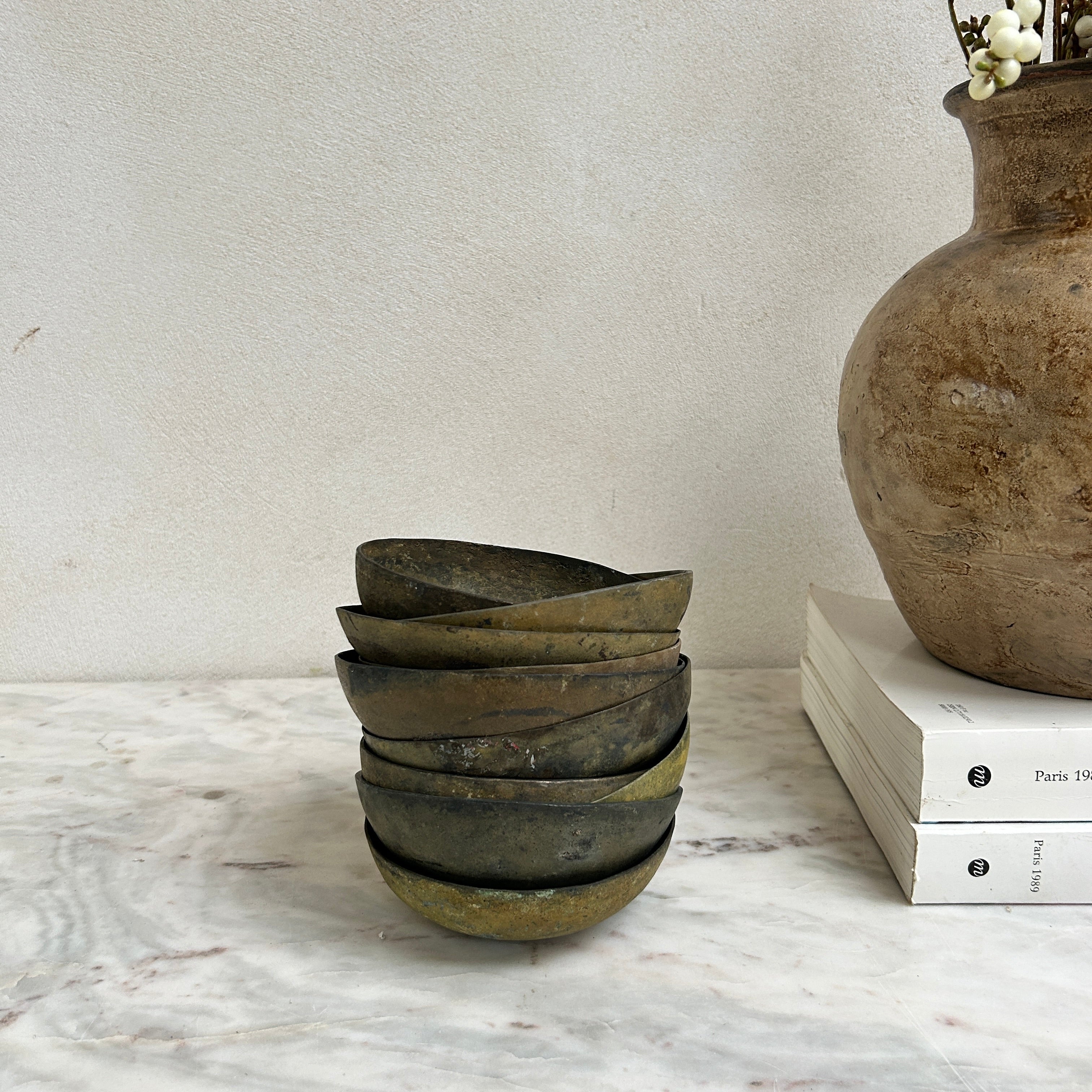 Antique brass handmade bowls | Lestari - Image 5
