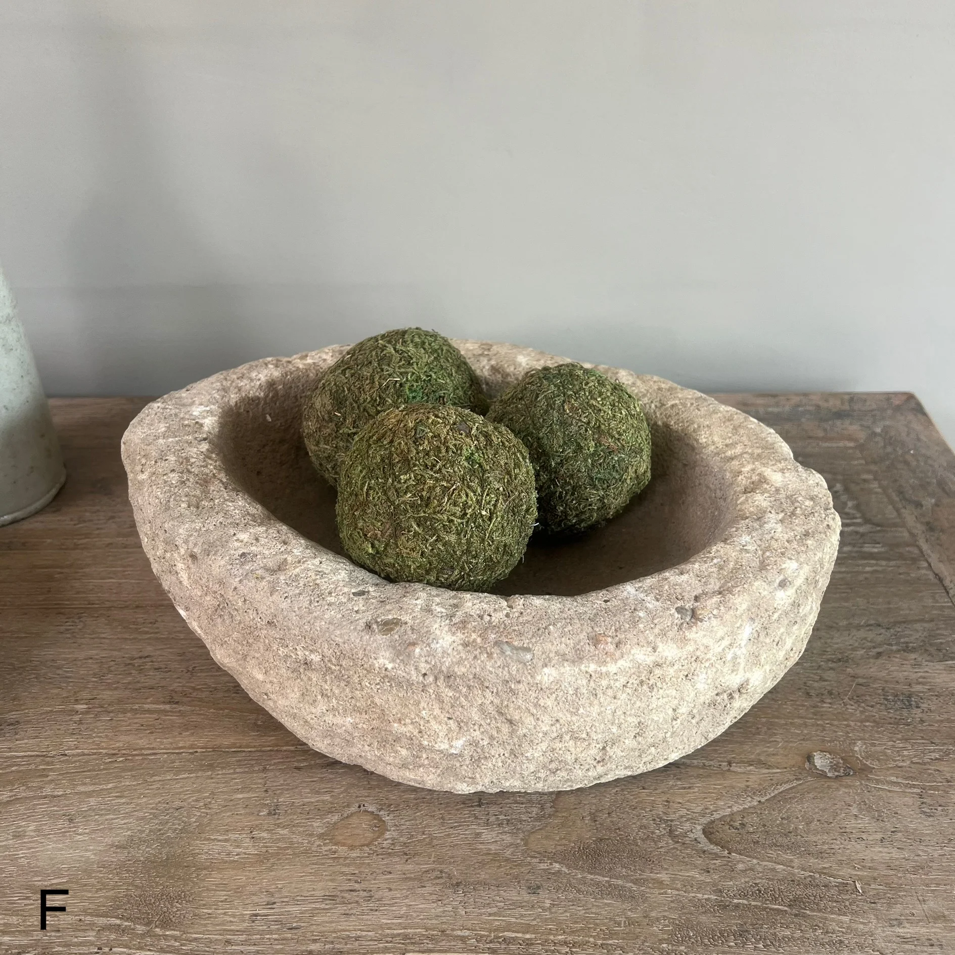 Antique hand-carved stone oval bowls - Image 8