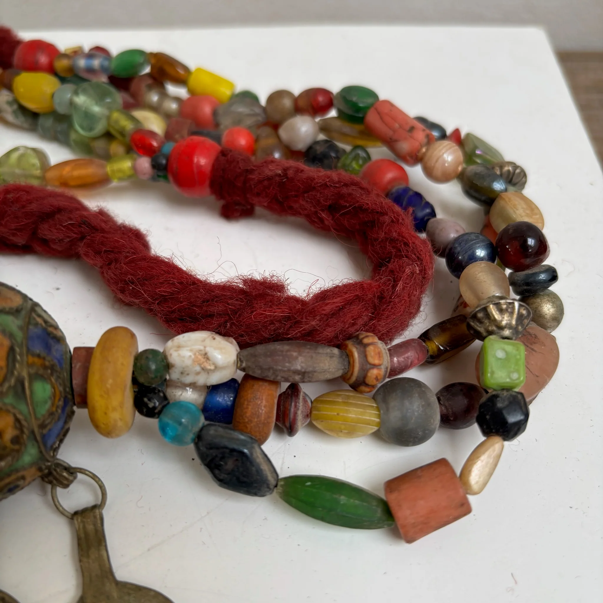 Antique Moroccan Beaded Necklace | No5 - Image 9