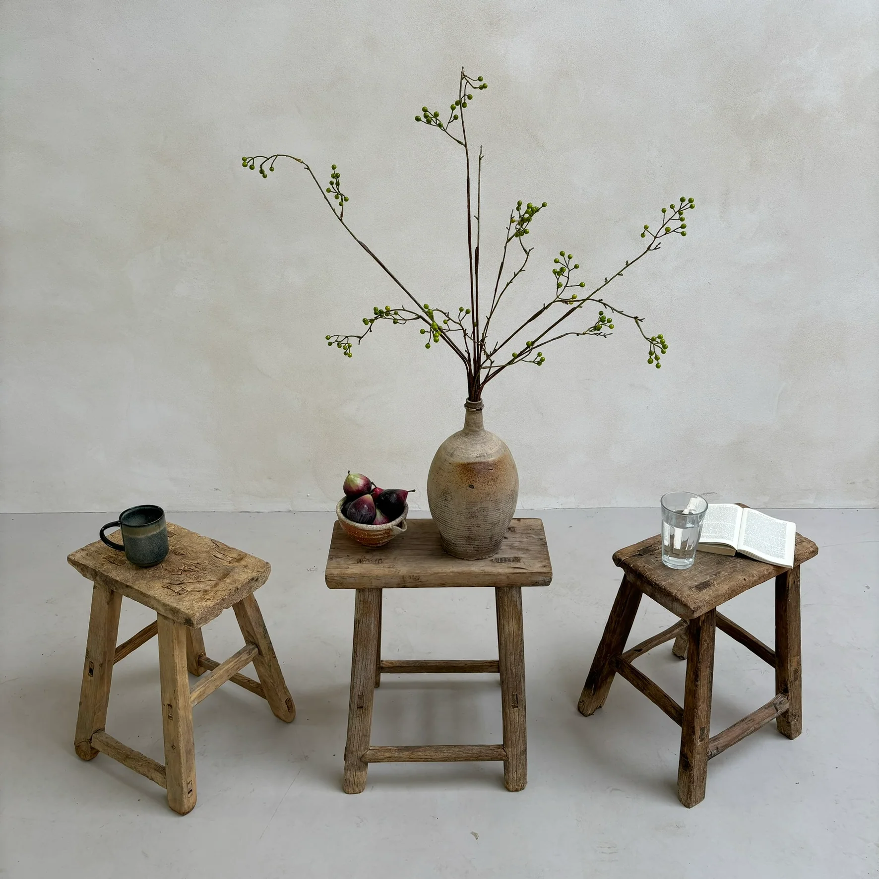 Antique Small Side Table | Large Stool (select from photo) - Image 4