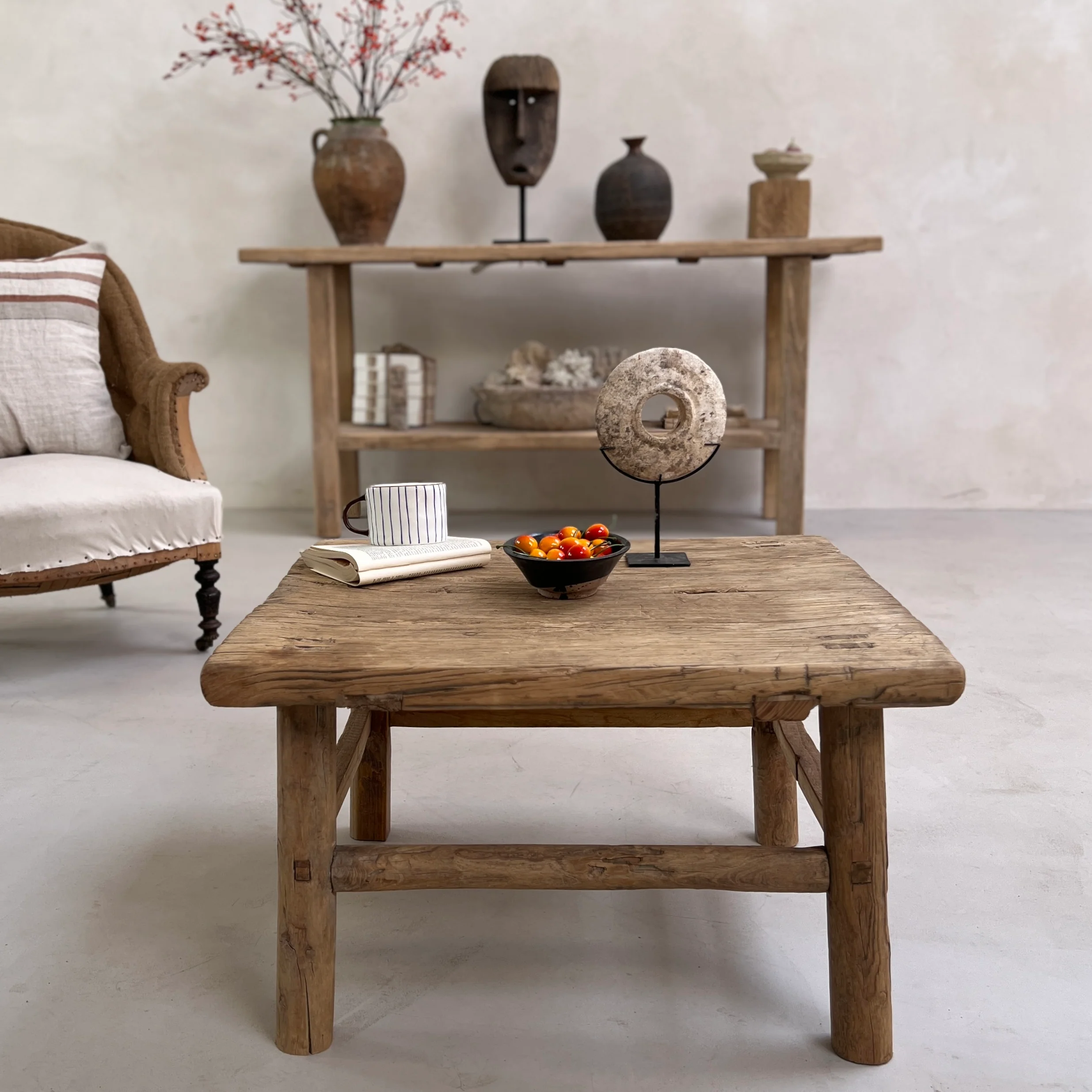 Antique Square Side Tables