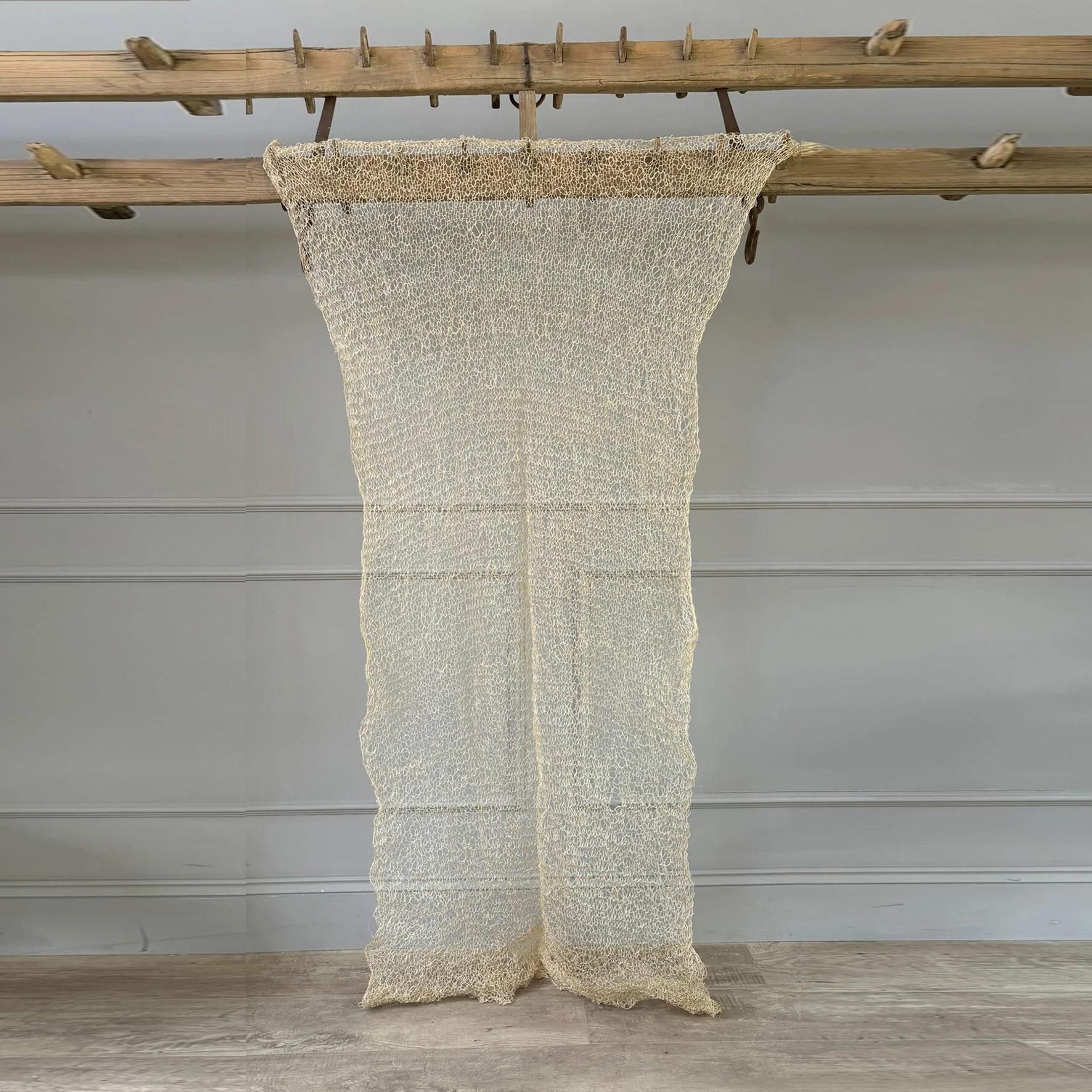 Hand knitted sisal curtain 1 x 2 metres