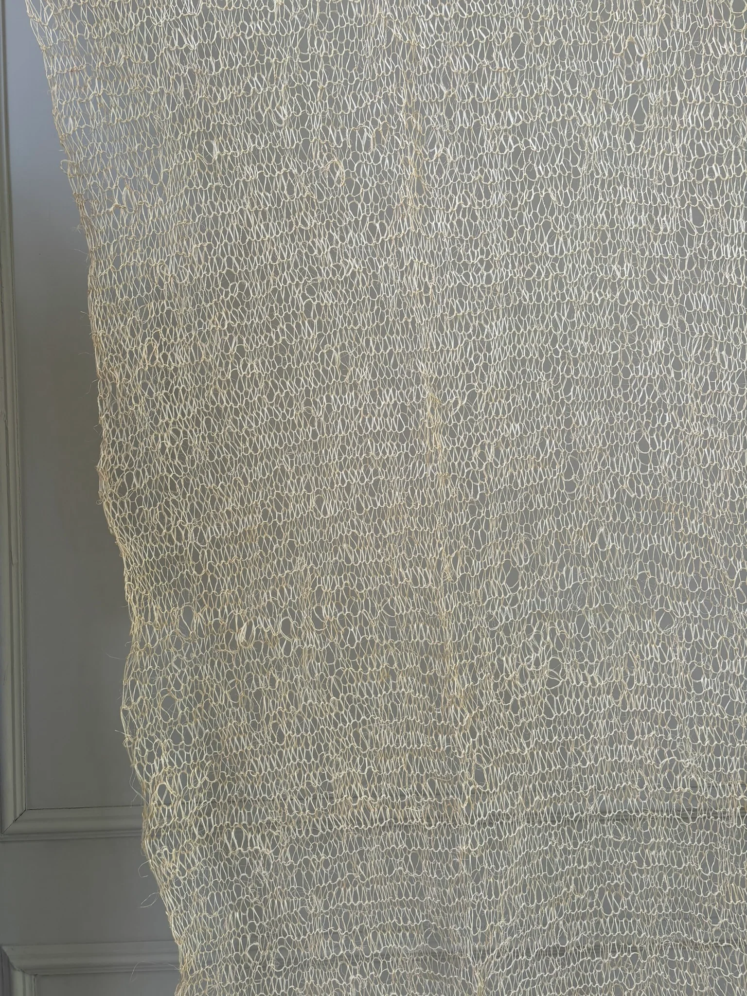 Hand knitted sisal curtain 1 x 2 metres - Image 5