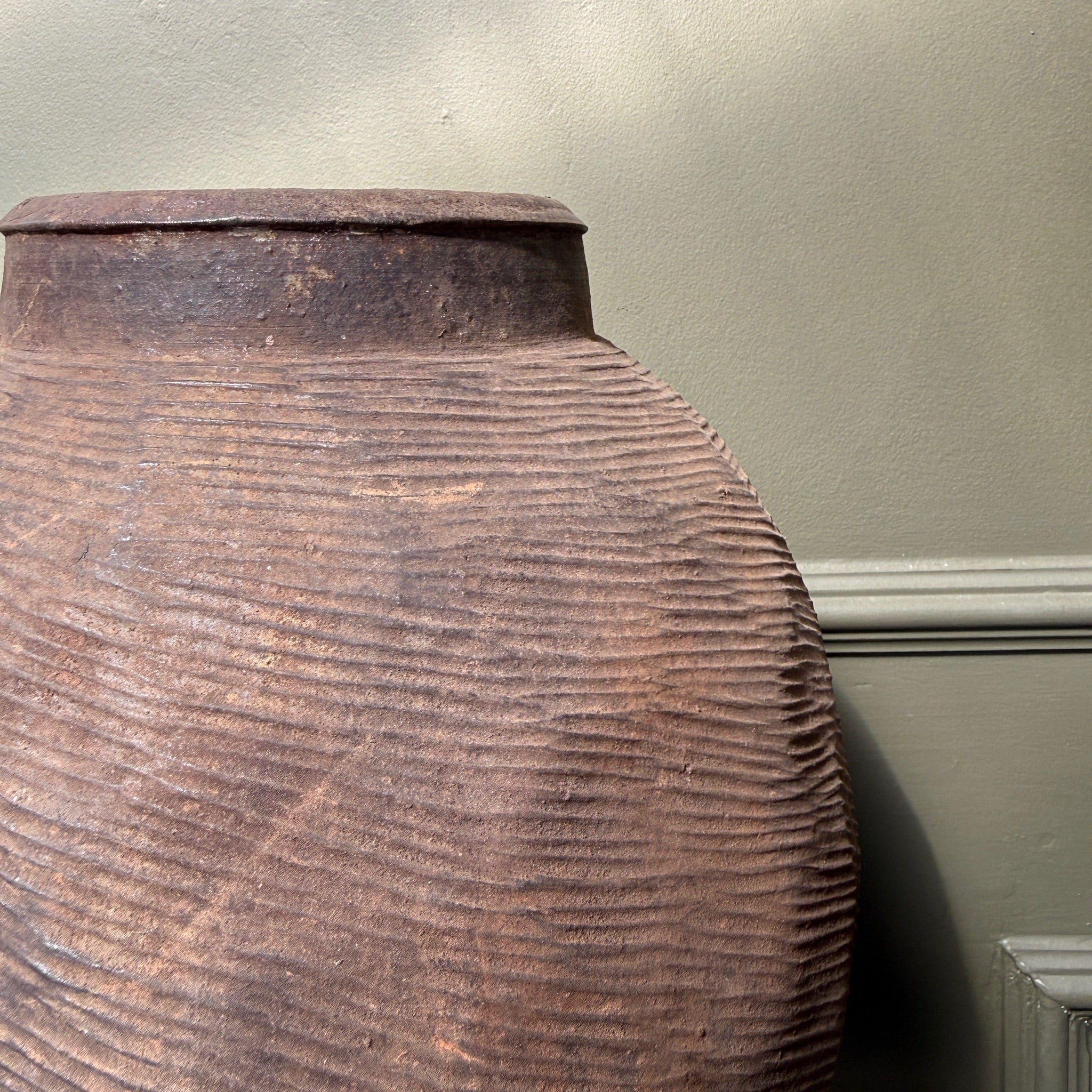 Large Antique Chinese Stoneware Storage Jar - Image 13