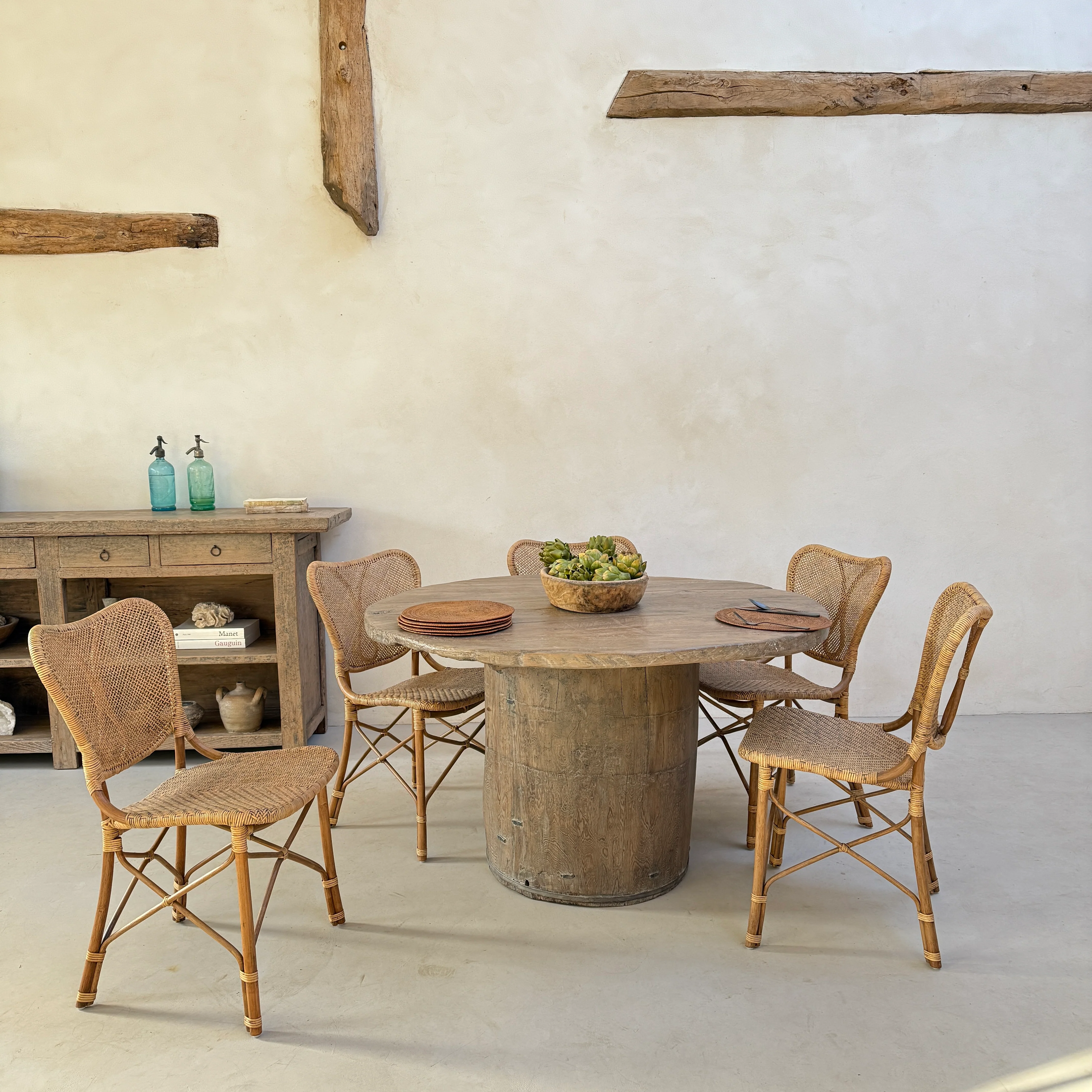 Rustic Timber Round Dining Table | Harrogate - Image 2