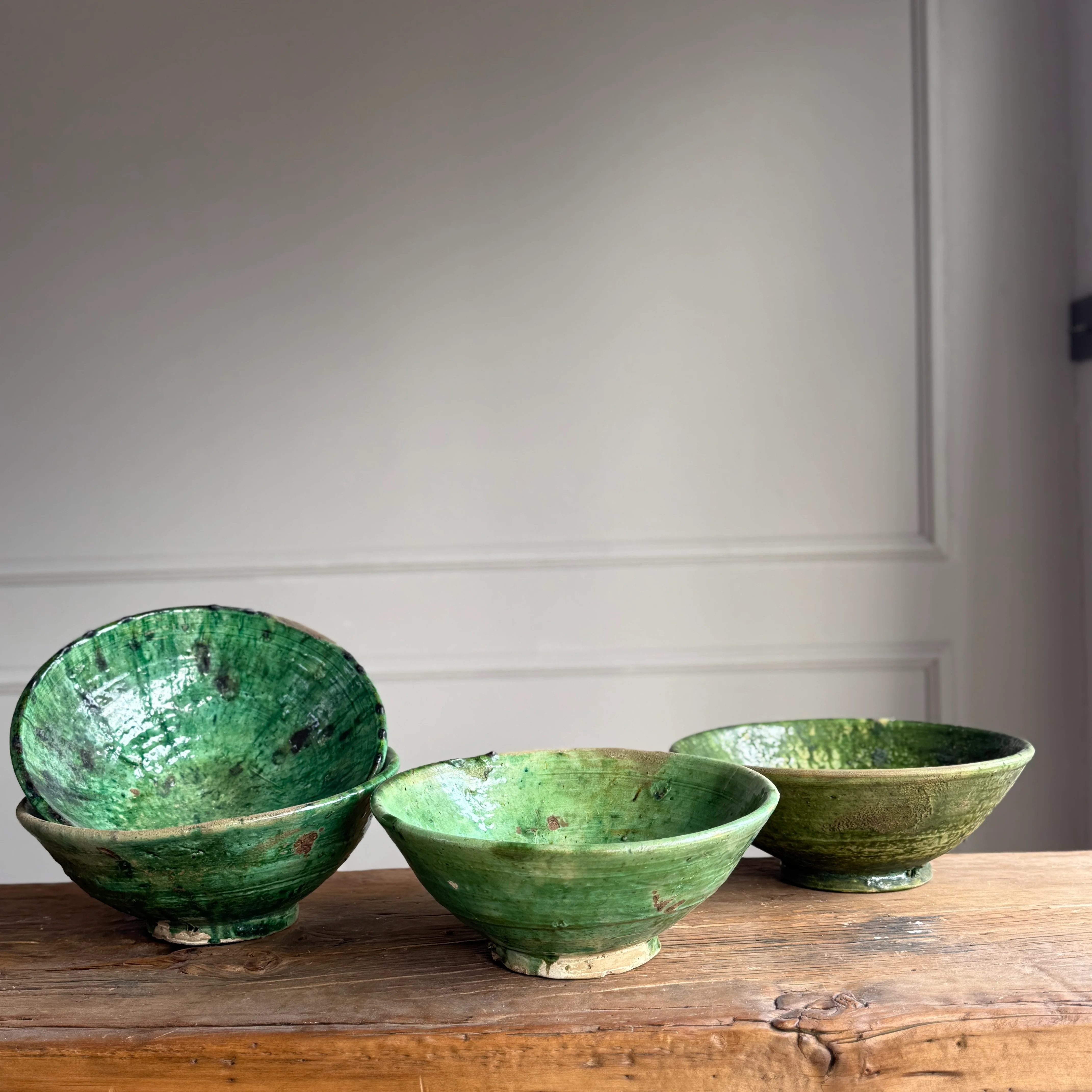 Moroccan Tamegroute Glaze Pottery Bowls - Image 10