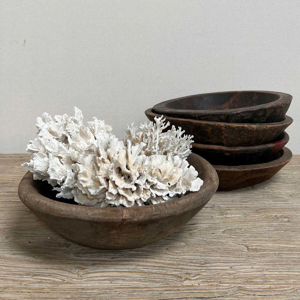 Rustic wooden bowl Mattia - Image 2
