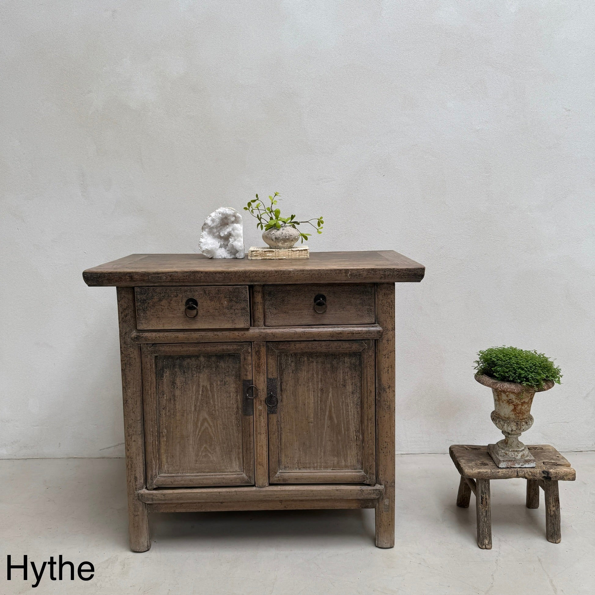 Small Antique Elm Cupboards - Image 18