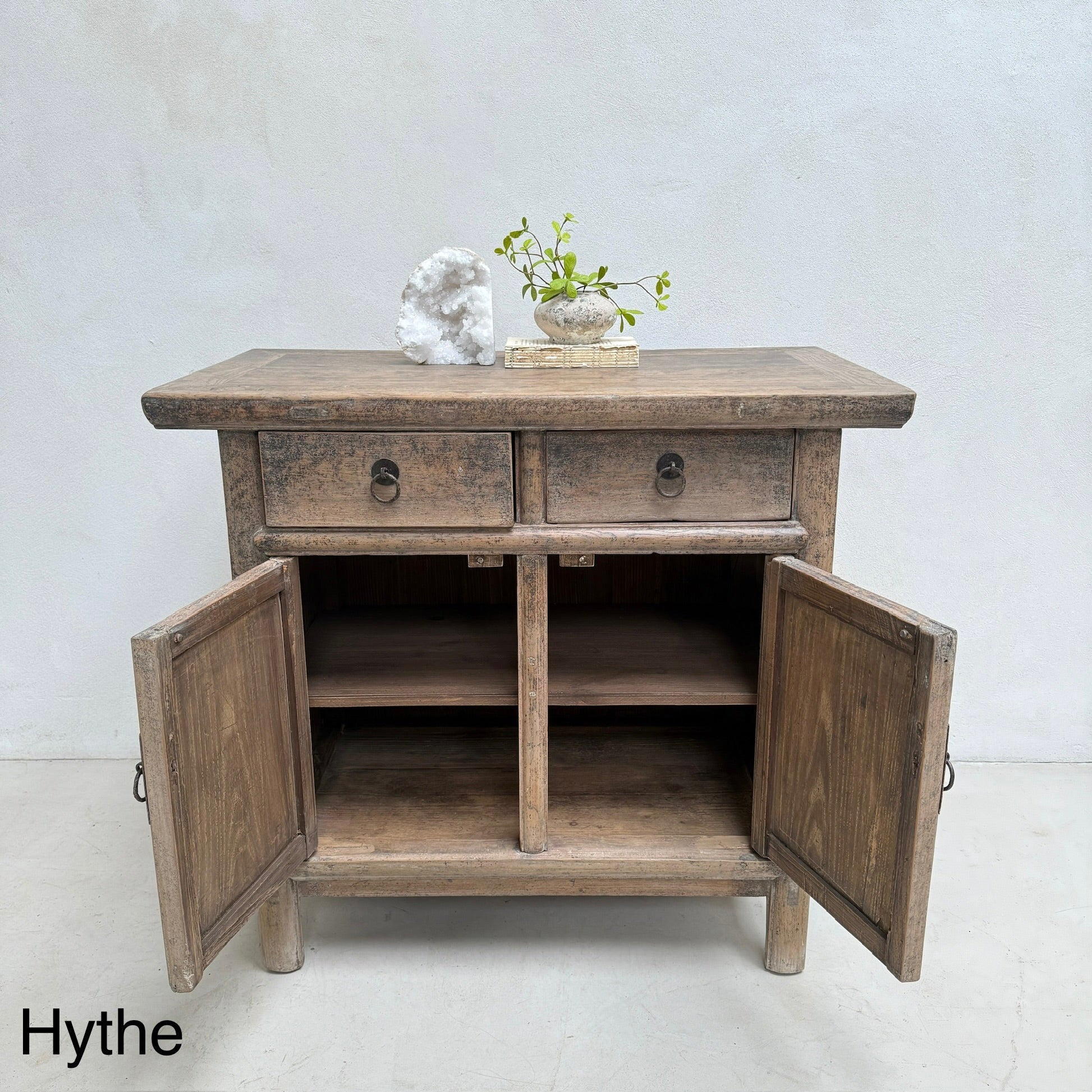 Small Antique Elm Cupboards - Image 19