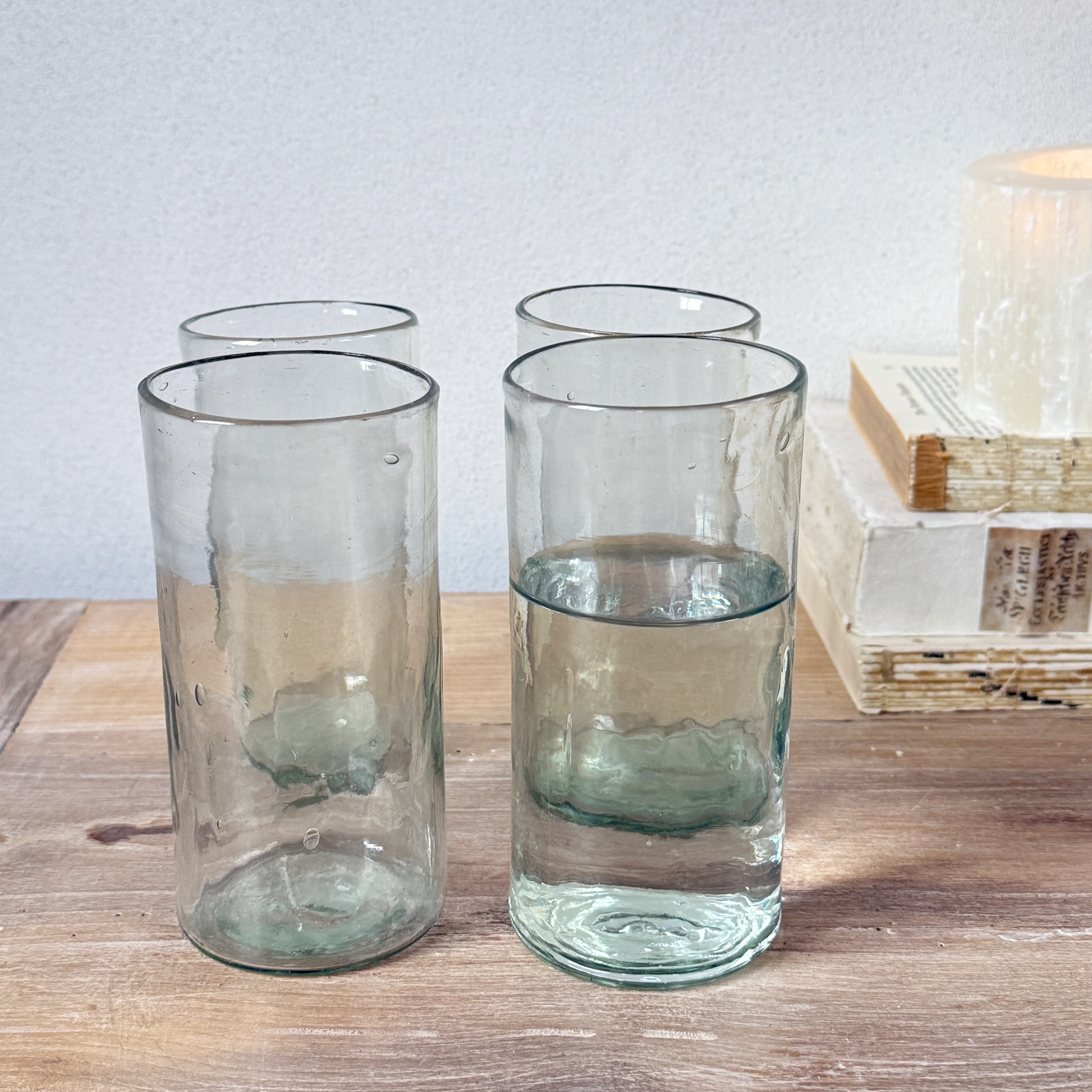 Tall Hand Blown Glass - Image 5