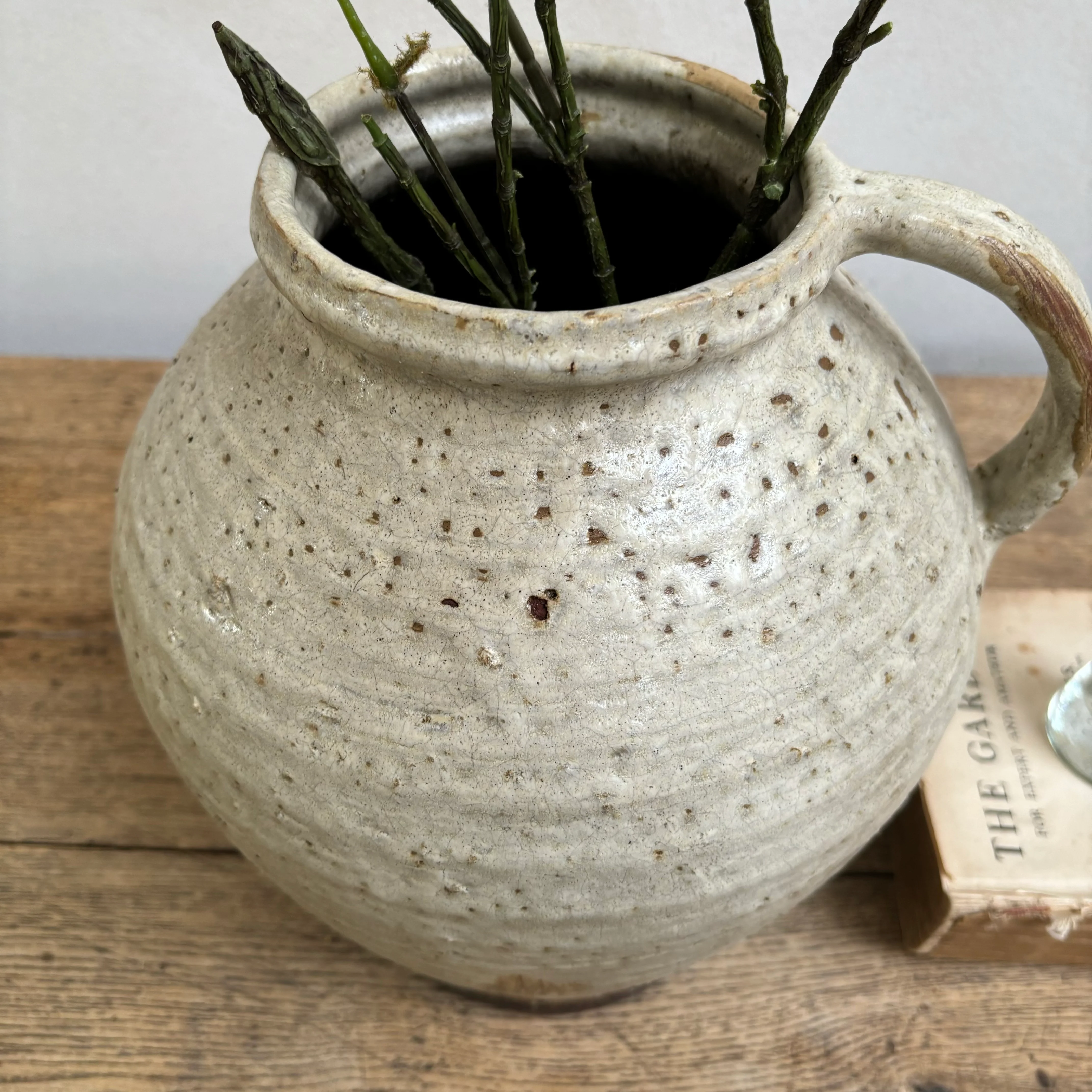 Textured Glazed Ceramic Vase - Image 3