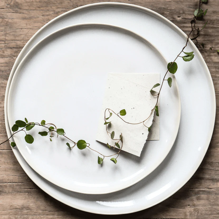 White stoneware dinner set - Image 10